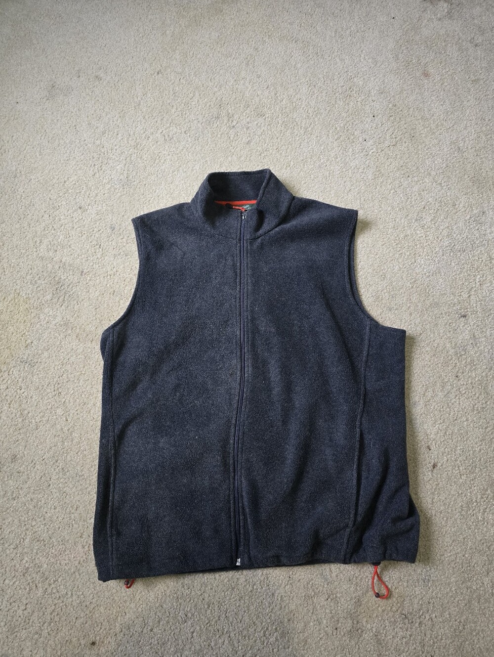 Woolrich Dark Navy Full-Zip Fleece Vest